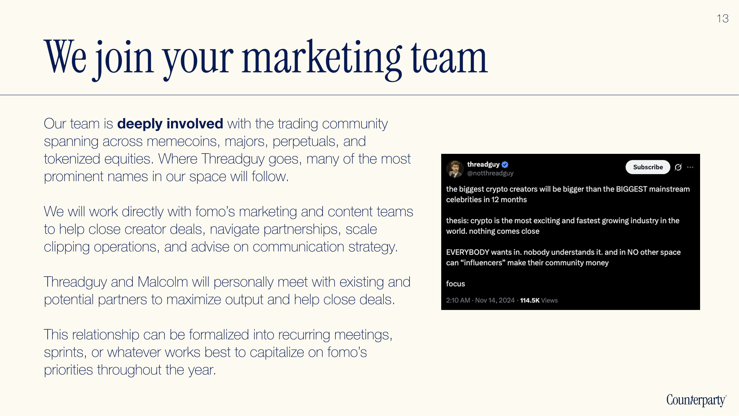 We Join Your Marketing Team